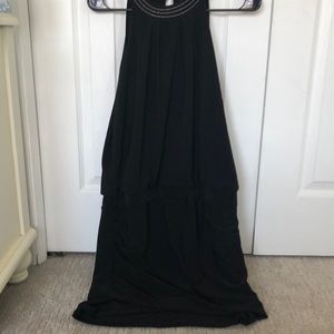 WHBM black drop waist dress